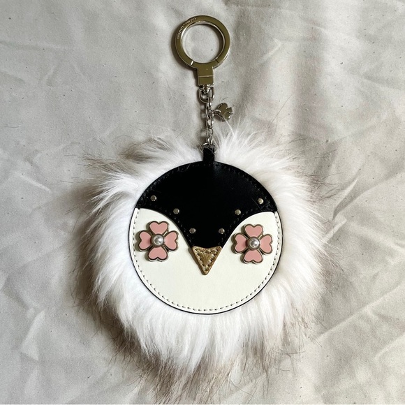 kate spade Accessories - Kate spade penguin poof fob keychain EUC